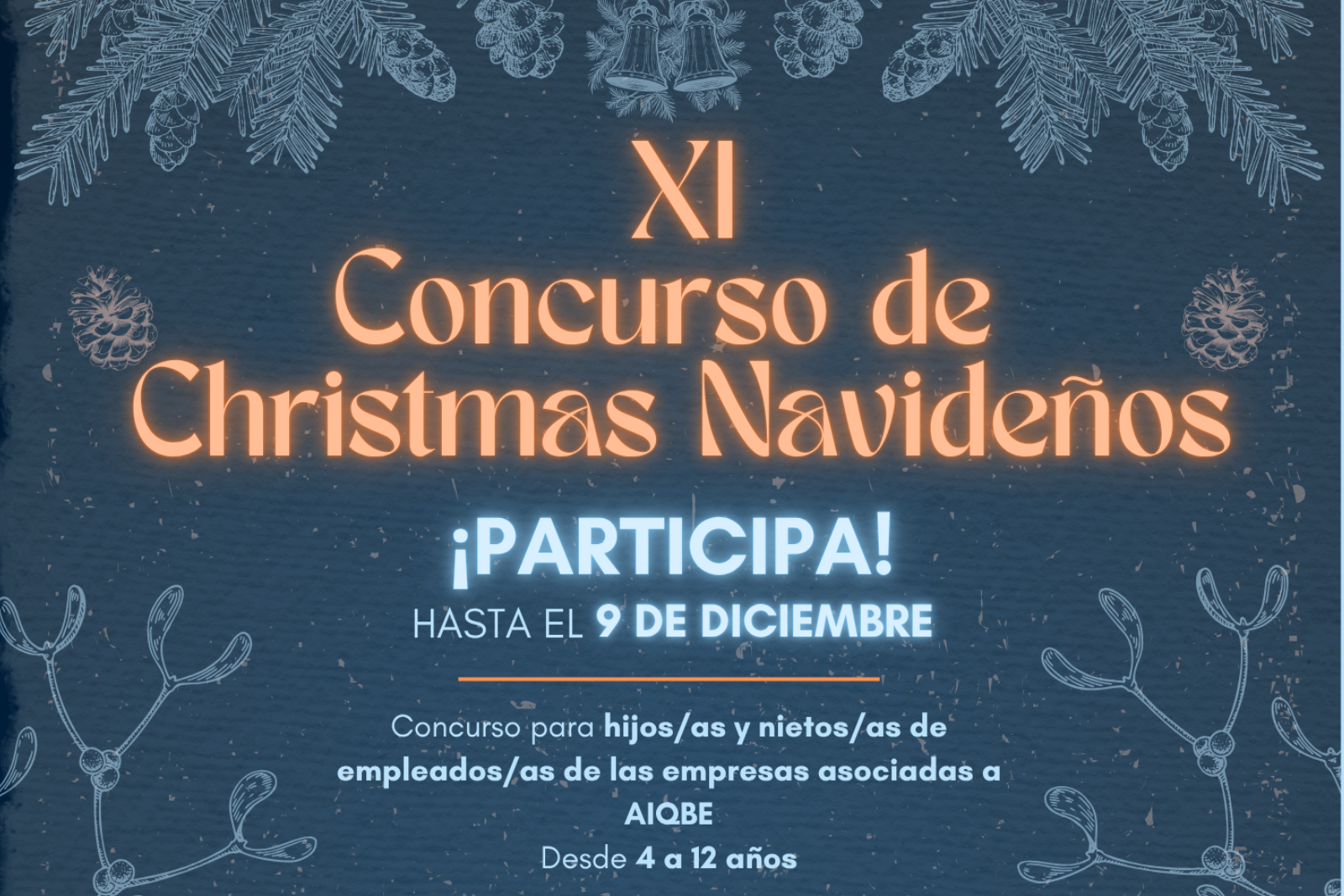 XI Concurso infantil de Christmas para hijos/as y nietos/as de empleados de las empresas asociadas a AIQBE en Huelva y su provincia.